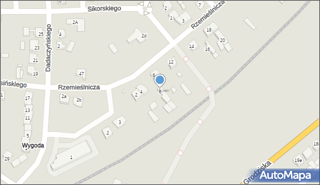 Rakoniewice, Rzemieślnicza, 6, mapa Rakoniewice