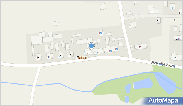 Rataje, Rzemieślnicza, 11, mapa Rataje