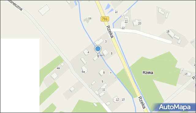 Rodaki, Rzeka, 6, mapa Rodaki