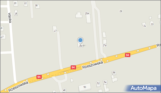 Ropczyce, Rzeszowska, 23, mapa Ropczyce