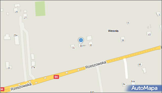 Ropczyce, Rzeszowska, 33, mapa Ropczyce