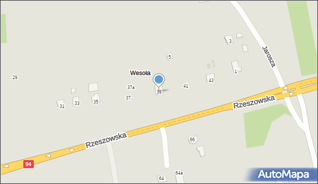 Ropczyce, Rzeszowska, 39, mapa Ropczyce