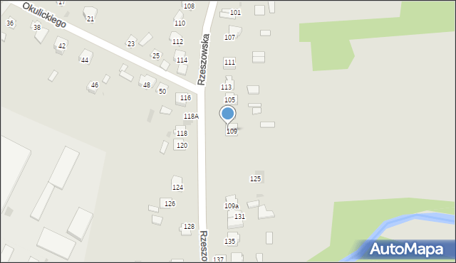 Rudnik nad Sanem, Rzeszowska, 119, mapa Rudnik nad Sanem