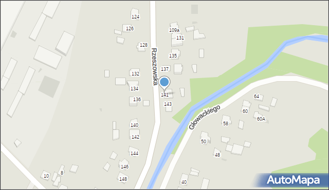 Rudnik nad Sanem, Rzeszowska, 141, mapa Rudnik nad Sanem