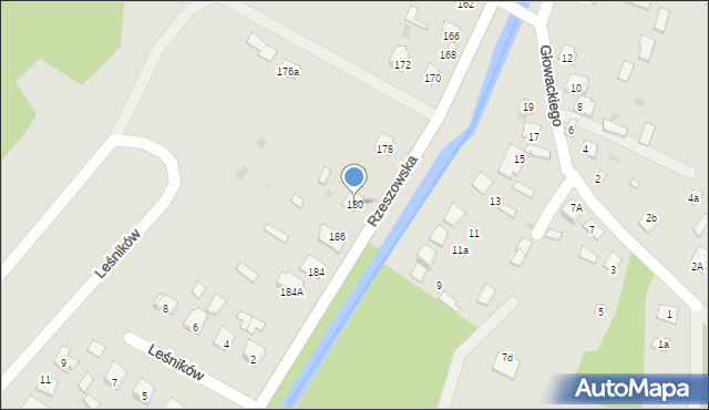 Rudnik nad Sanem, Rzeszowska, 180, mapa Rudnik nad Sanem