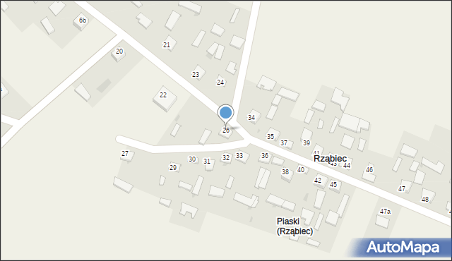 Rząbiec, Rząbiec, 26, mapa Rząbiec