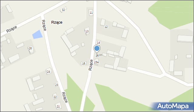 Rzące, Rzące, 15, mapa Rzące