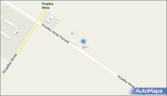 Rzadka Wola, Rzadka Wola, 33, mapa Rzadka Wola