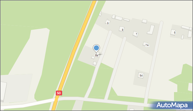 Rządza, Rządza, 9a, mapa Rządza
