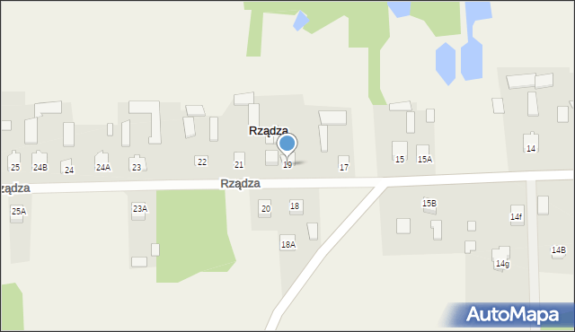 Rządza, Rządza, 19, mapa Rządza