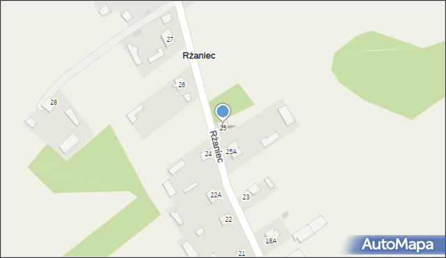 Rżaniec, Rżaniec, 25, mapa Rżaniec