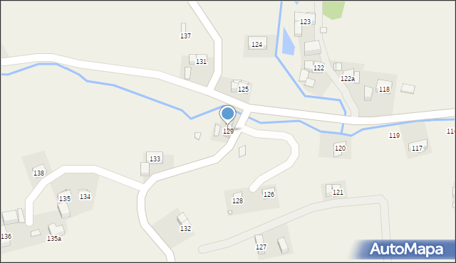 Rząsiny, Rząsiny, 129, mapa Rząsiny