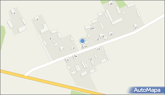 Rząśnik Szlachecki, Rząśnik Szlachecki, 11, mapa Rząśnik Szlachecki