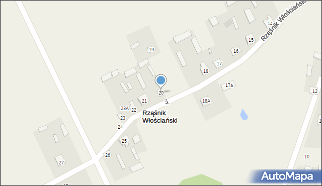 Rząśnik Włościański, Rząśnik Włościański, 20, mapa Rząśnik Włościański