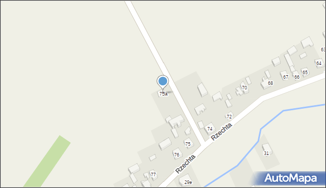Rzechta, Rzechta, 75a, mapa Rzechta