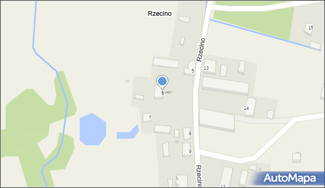 Rzecino, Rzecino, 6, mapa Rzecino