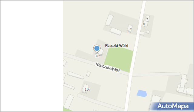 Rzeczki, Rzeczki-Wólki, 11, mapa Rzeczki