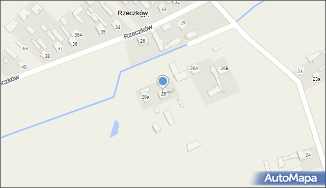 Rzeczków, Rzeczków, 28, mapa Rzeczków