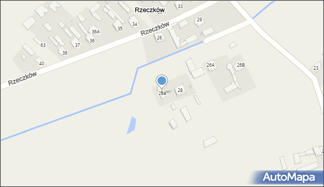 Rzeczków, Rzeczków, 28a, mapa Rzeczków