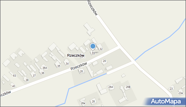 Rzeczków, Rzeczków, 33, mapa Rzeczków