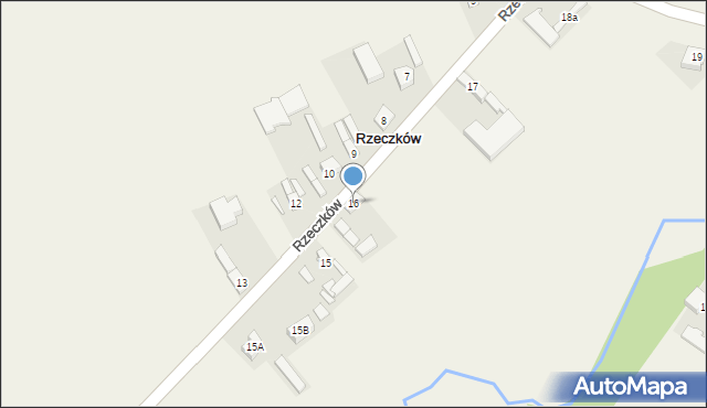 Rzeczków, Rzeczków, 16, mapa Rzeczków