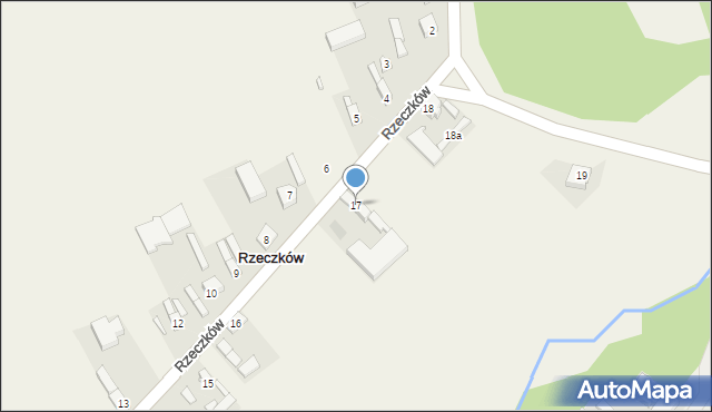 Rzeczków, Rzeczków, 17, mapa Rzeczków
