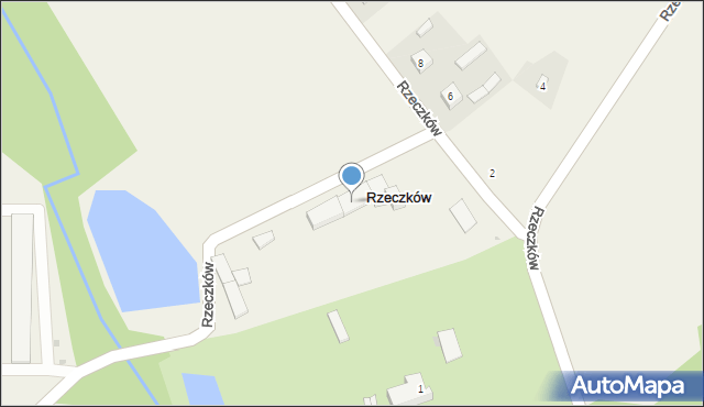 Rzeczków, Rzeczków, 1, mapa Rzeczków