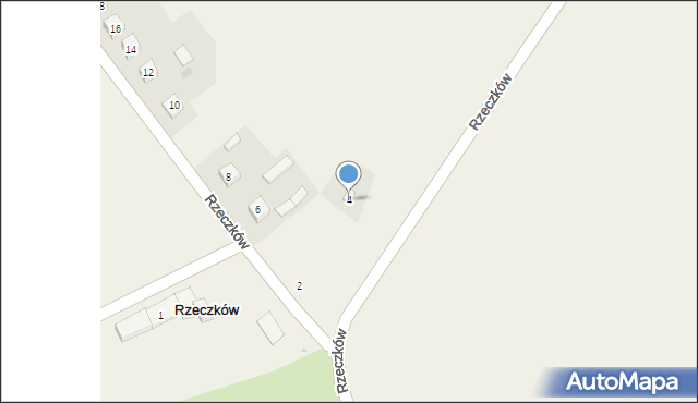 Rzeczków, Rzeczków, 4, mapa Rzeczków