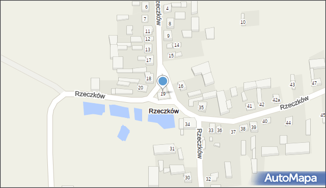 Rzeczków, Rzeczków, 19, mapa Rzeczków