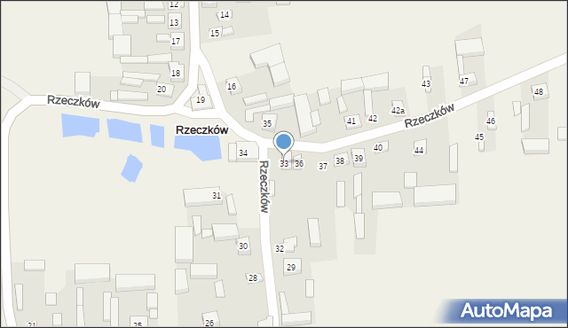 Rzeczków, Rzeczków, 33, mapa Rzeczków