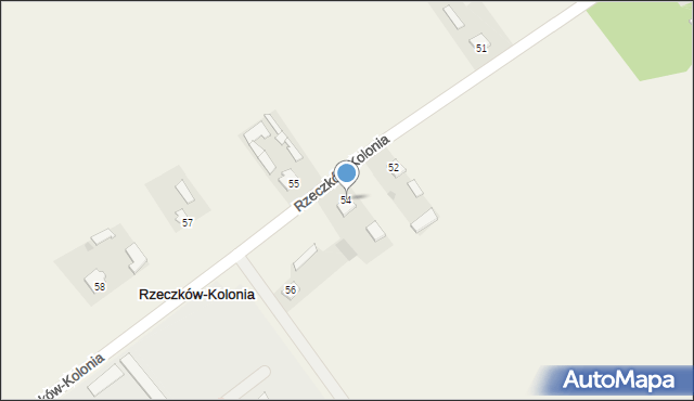 Rzeczków-Kolonia, Rzeczków-Kolonia, 54, mapa Rzeczków-Kolonia