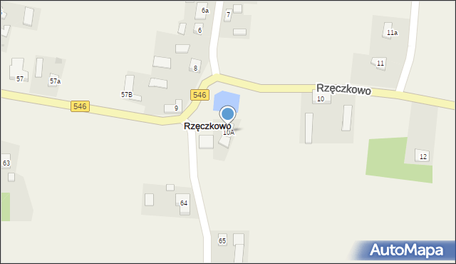 Rzęczkowo, Rzęczkowo, 10A, mapa Rzęczkowo