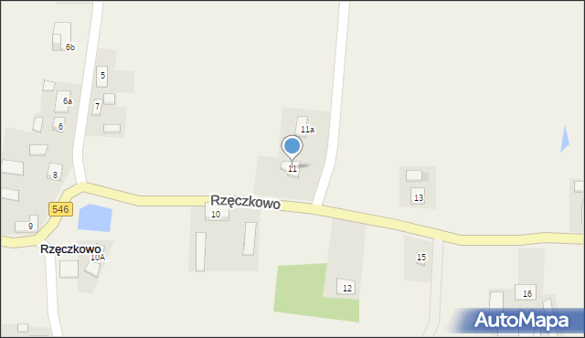 Rzęczkowo, Rzęczkowo, 11, mapa Rzęczkowo