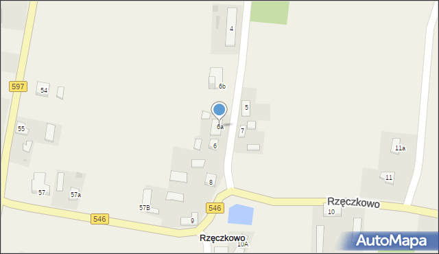 Rzęczkowo, Rzęczkowo, 6a, mapa Rzęczkowo