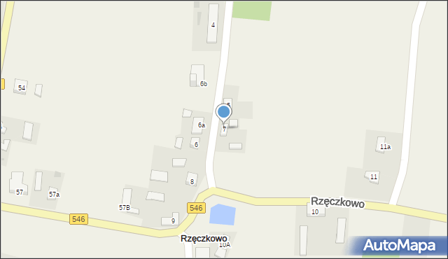 Rzęczkowo, Rzęczkowo, 7, mapa Rzęczkowo