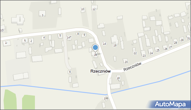 Rzeczniów, Rzeczniów, 16, mapa Rzeczniów