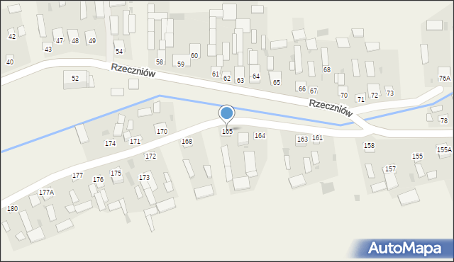 Rzeczniów, Rzeczniów, 165, mapa Rzeczniów