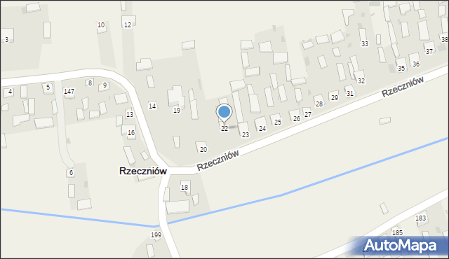 Rzeczniów, Rzeczniów, 22, mapa Rzeczniów