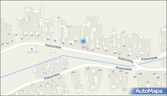 Rzeczniów, Rzeczniów, 61, mapa Rzeczniów