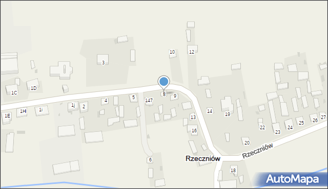 Rzeczniów, Rzeczniów, 8, mapa Rzeczniów