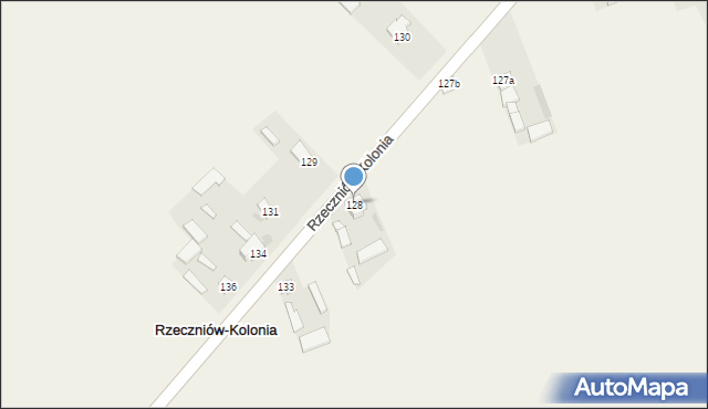 Rzeczniów-Kolonia, Rzeczniów-Kolonia, 128, mapa Rzeczniów-Kolonia