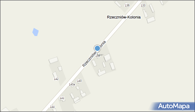 Rzeczniów-Kolonia, Rzeczniów-Kolonia, 138, mapa Rzeczniów-Kolonia