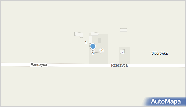 Rzeczyca, Rzeczyca, 3, mapa Rzeczyca