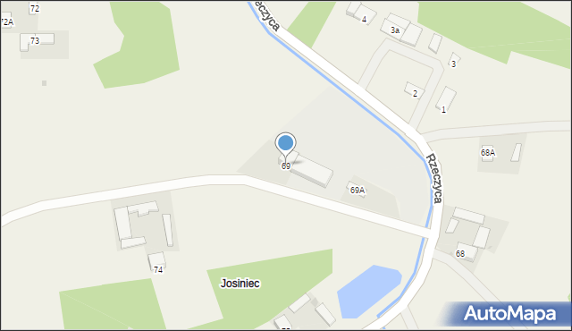 Rzeczyca, Rzeczyca, 69, mapa Rzeczyca