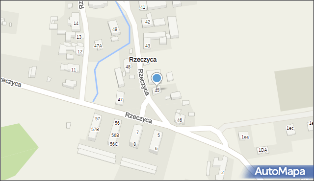 Rzeczyca, Rzeczyca, 45, mapa Rzeczyca