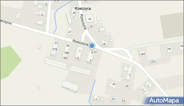 Rzeczyca, Rzeczyca, 5, mapa Rzeczyca