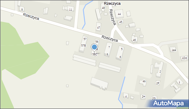 Rzeczyca, Rzeczyca, 56C, mapa Rzeczyca