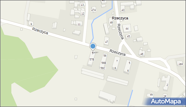 Rzeczyca, Rzeczyca, 57, mapa Rzeczyca