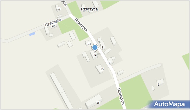 Rzeczyca, Rzeczyca, 24, mapa Rzeczyca