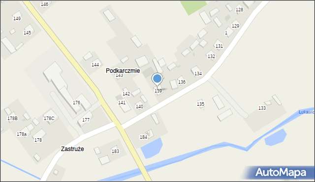 Rzeczyca Długa, Rzeczyca Długa, 139, mapa Rzeczyca Długa